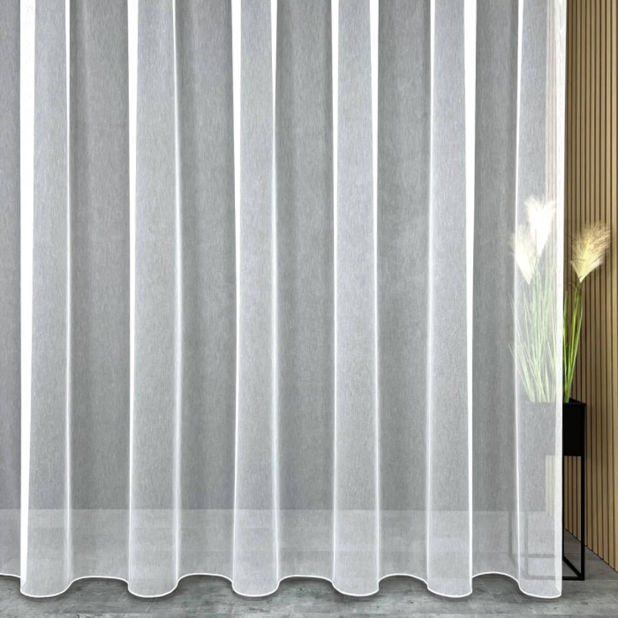 Firana IRIS Natural biała wys. 300